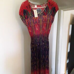 NEW - Printed  MULTI COLOR colorful summer dress